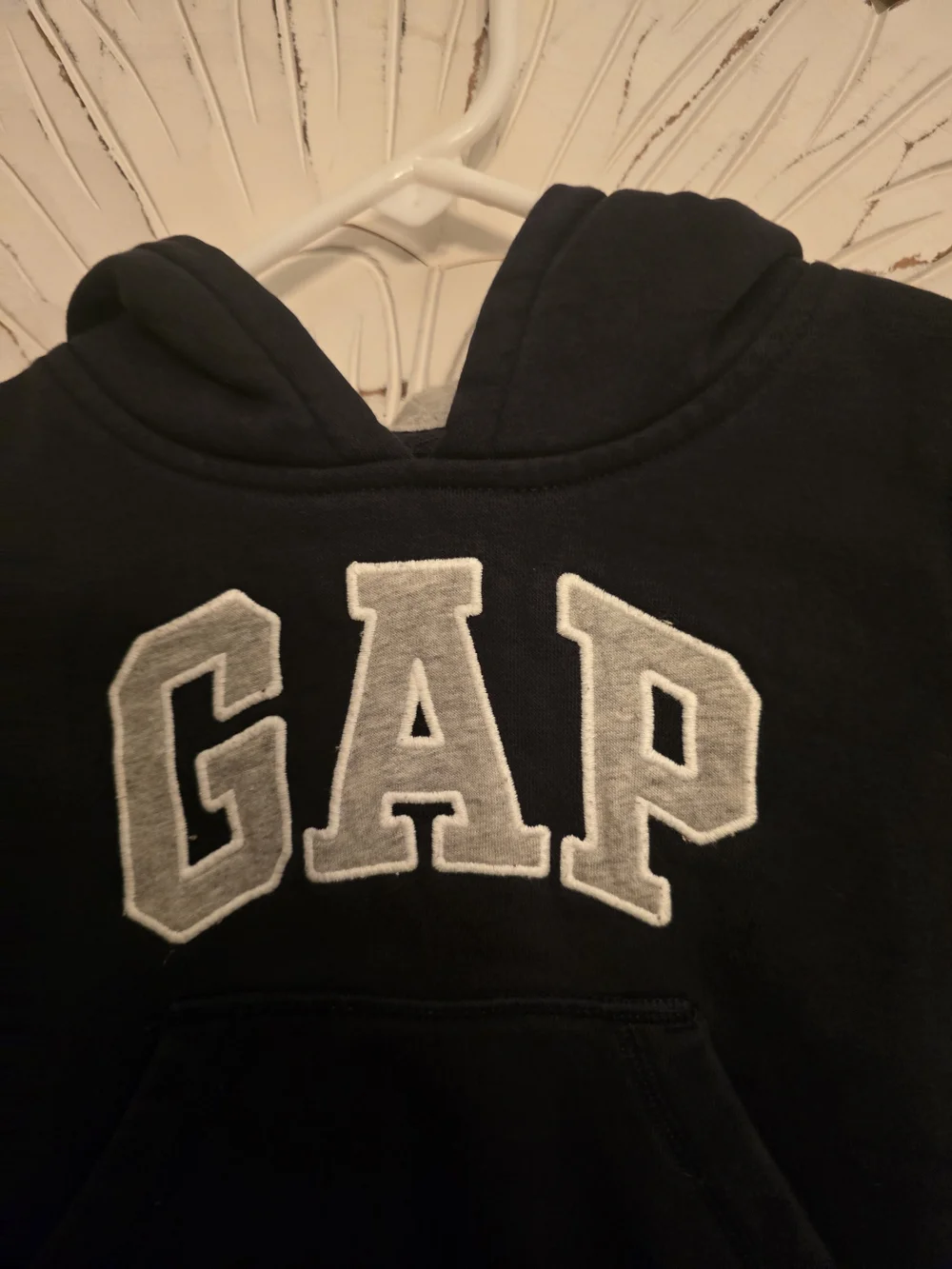 GAP Kids Navy Hoodie with White Logo